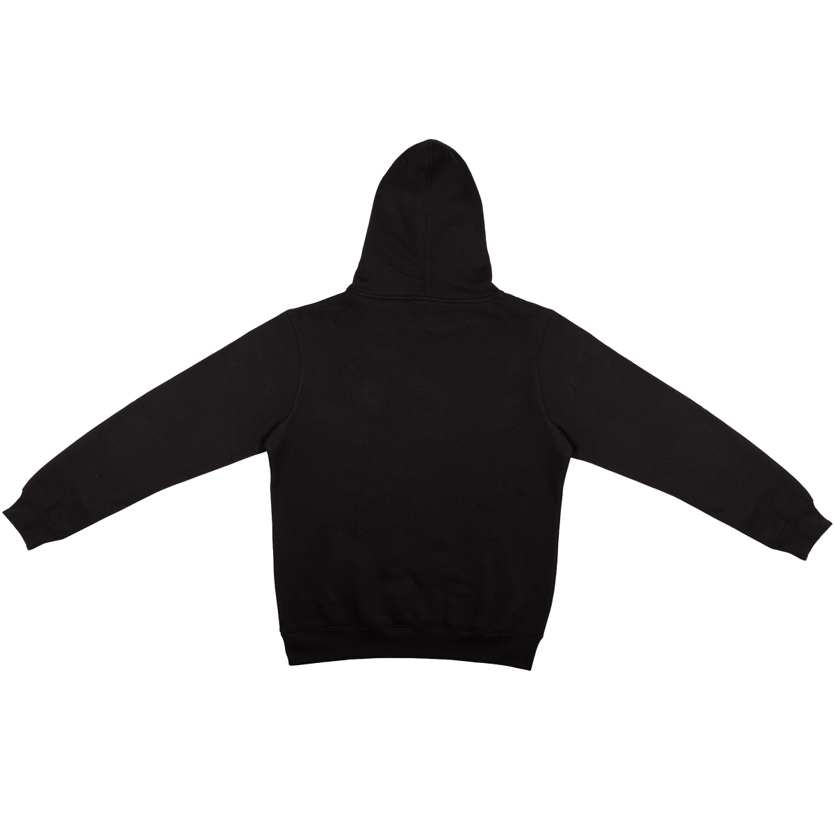 Hoodie XS zwart siliconen badge logo