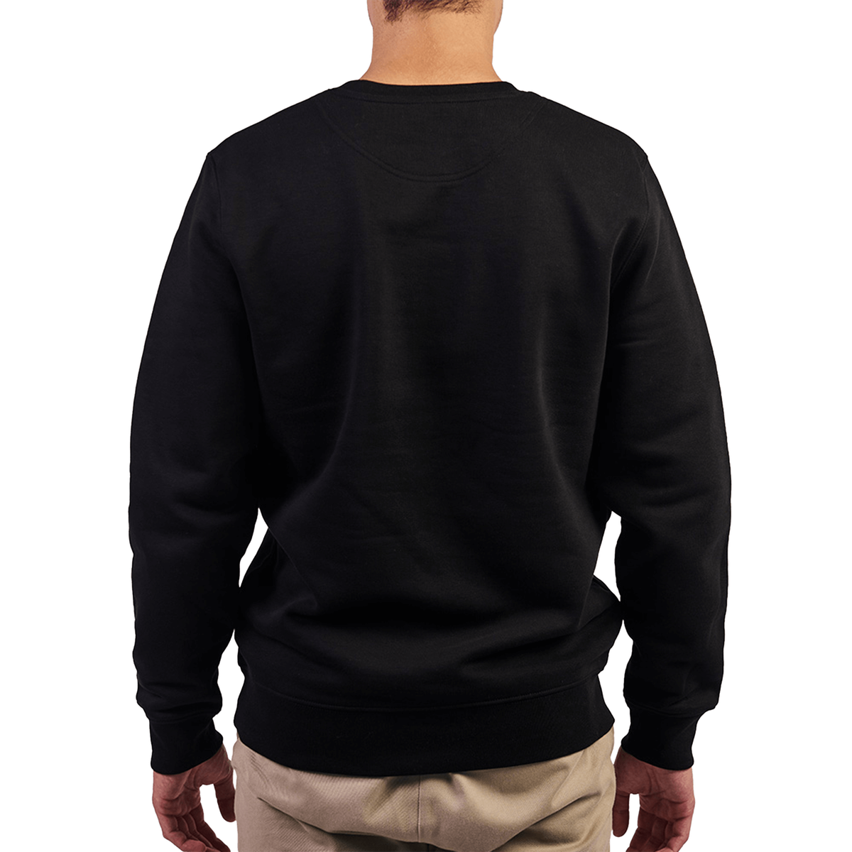 Sweater XS zwart main logo paars - RSCA