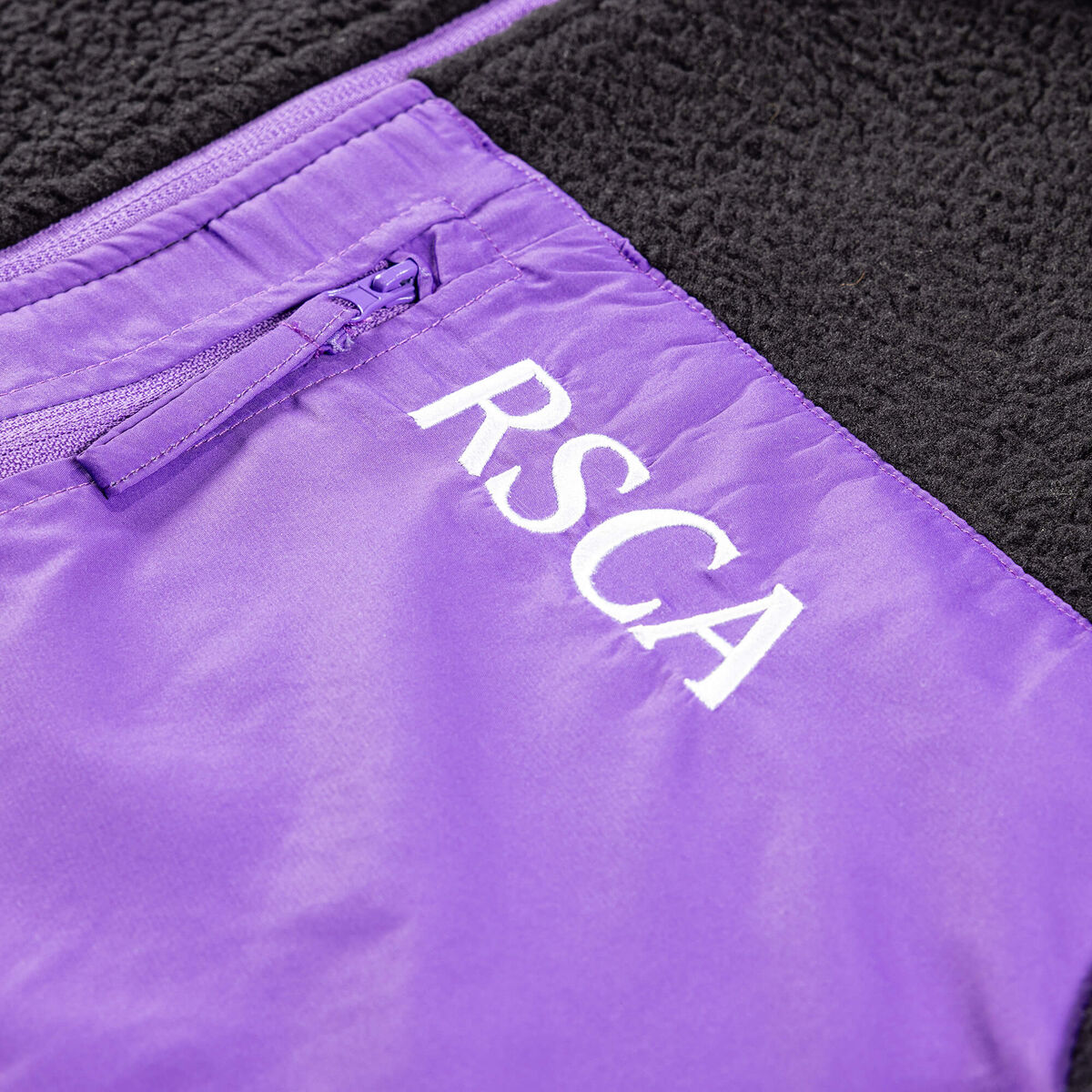 Vest zwart met paars vlak + rsca op borst anderlecht - XL