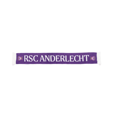 Scarf Mauve RSC Anderlecht White Fringes