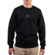 Sweater XS zwart main logo paars - RSCA