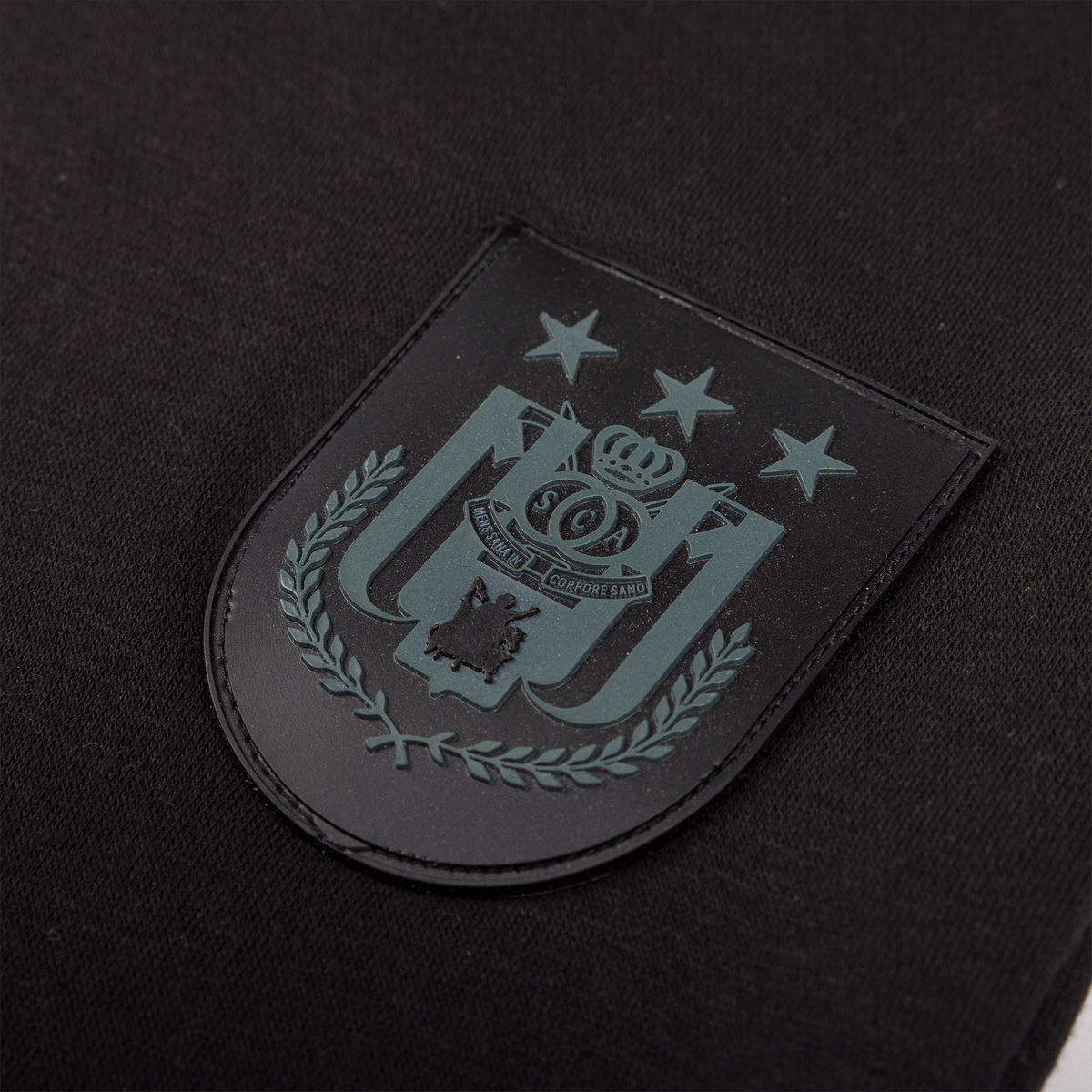 Hoodie XS zwart siliconen badge logo