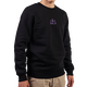 Sweater XS zwart main logo paars - RSCA