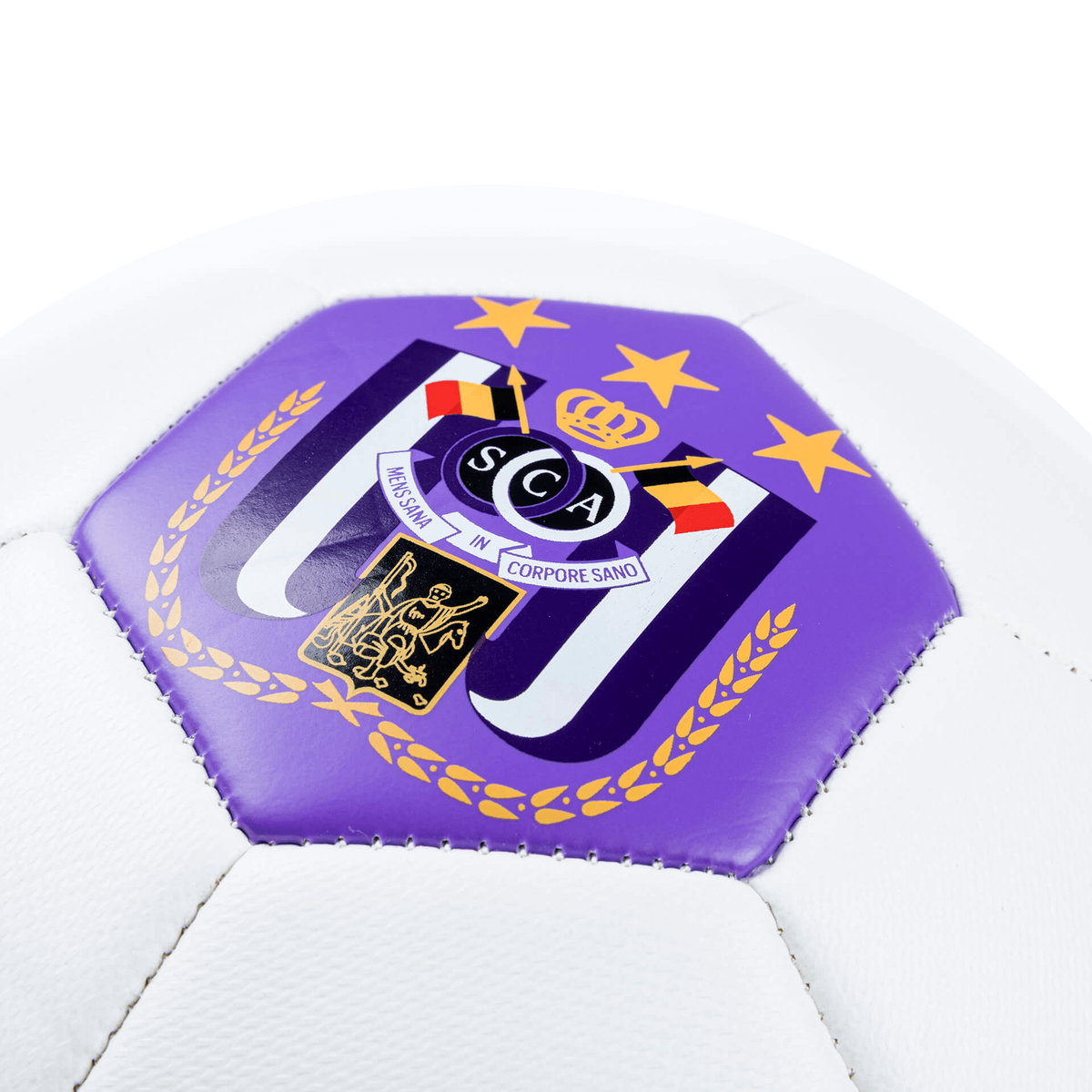 Bal Wit Paarse Vlakken Logo RSCA