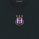T-shirt zwart basic logo M - Anderlecht