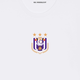 T-shirt wit basic logo XS - Anderlecht