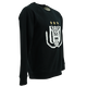Sweater zwart logo wit goud S - RSCA