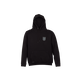 Hoodie XS zwart siliconen badge logo