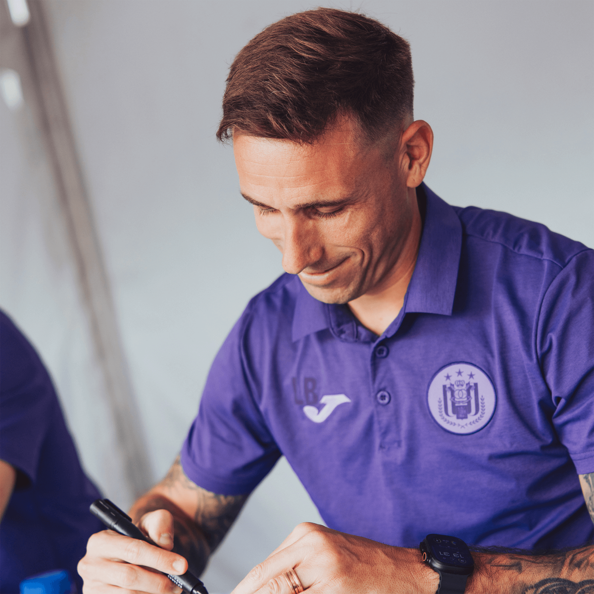 ANDERLECHT STAFF FREE TIME SHORT SLEEVE POLO 7XS