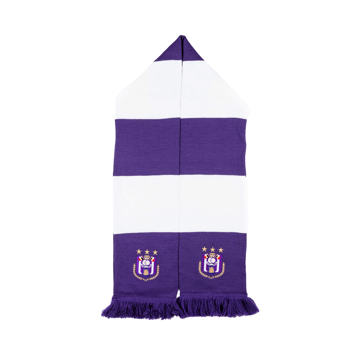 Block Scarf White/Purple RSCA