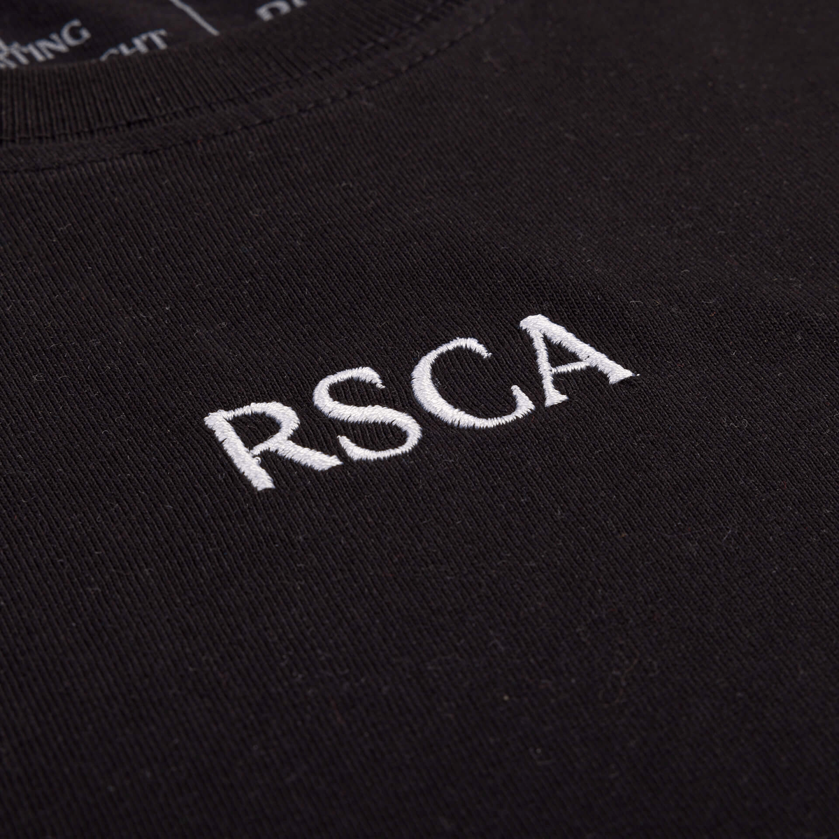 T-shirt XS zwart initials wit - RSCA