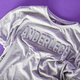 T-shirt embossed logo grijs - S