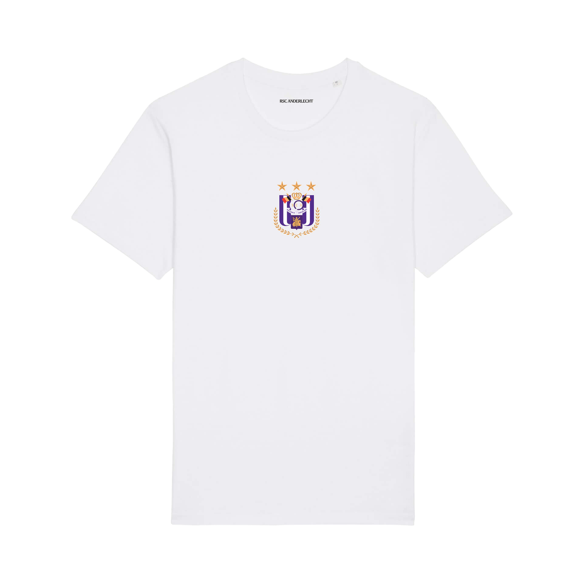 T-shirt wit basic logo 3XL - Anderlecht