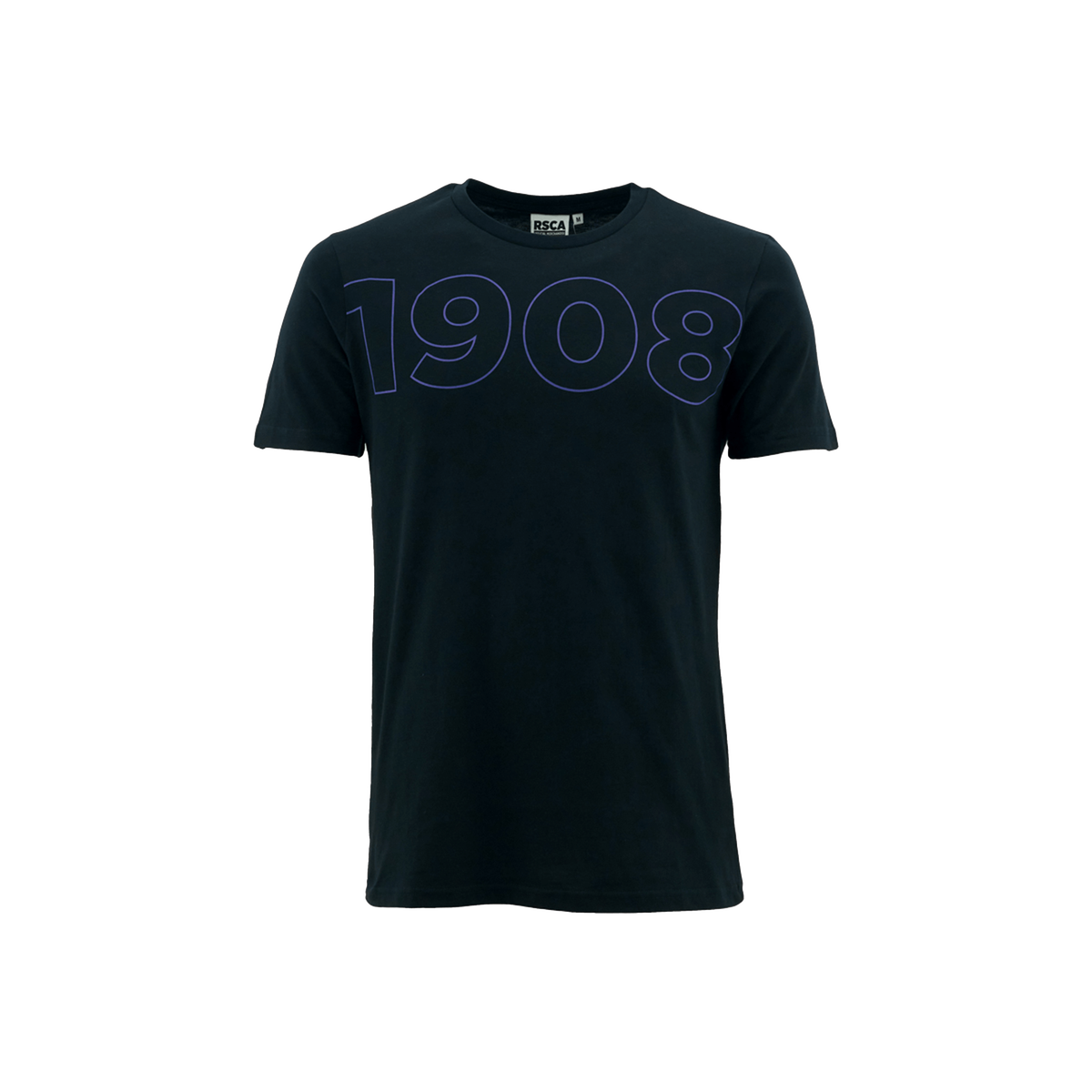 T-shirt zwart 1908 paars 3XL - RSCA