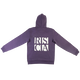 Hoodie XL paars RSCA rug vierkanten