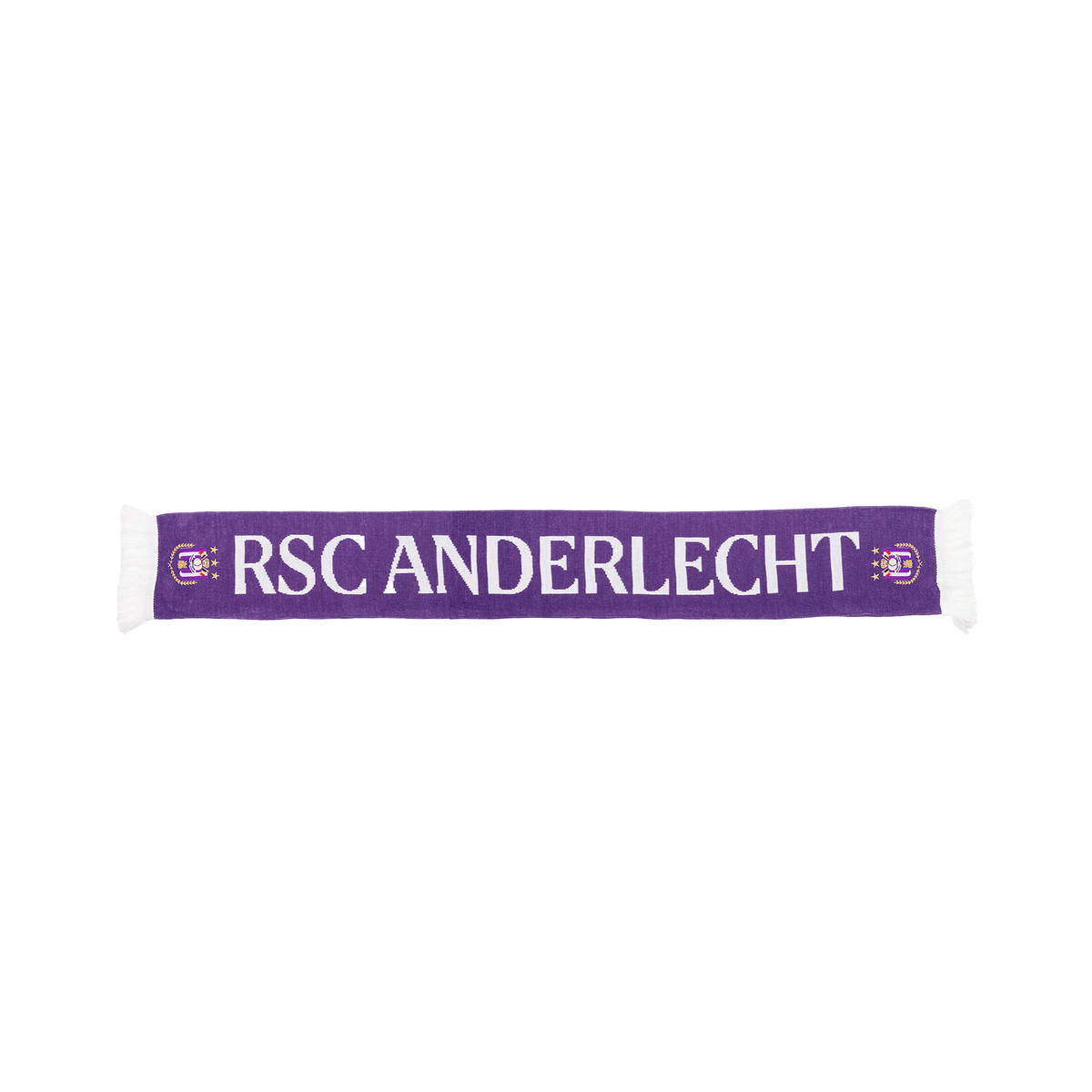 Sjaal Mauve RSC Anderlecht Witte Franjes