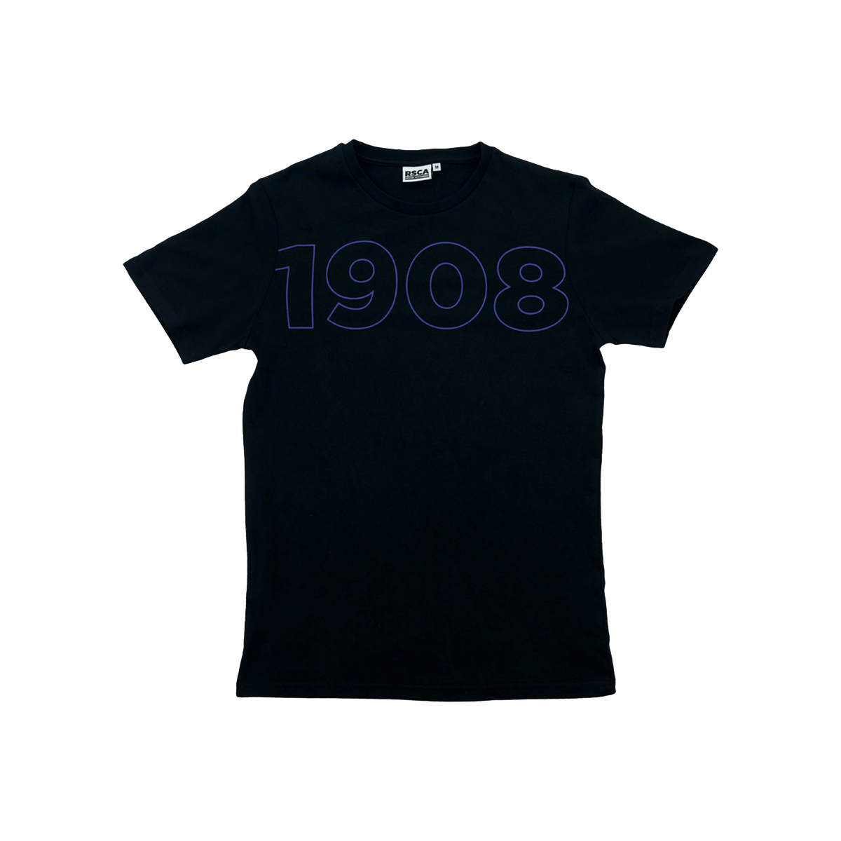 T-shirt zwart 1908 paars 3XL - RSCA