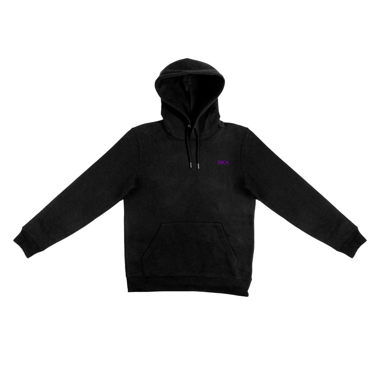 Hoodie L zwart RSCA rug vierkanten