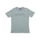 T-shirt embossed logo grijs - S