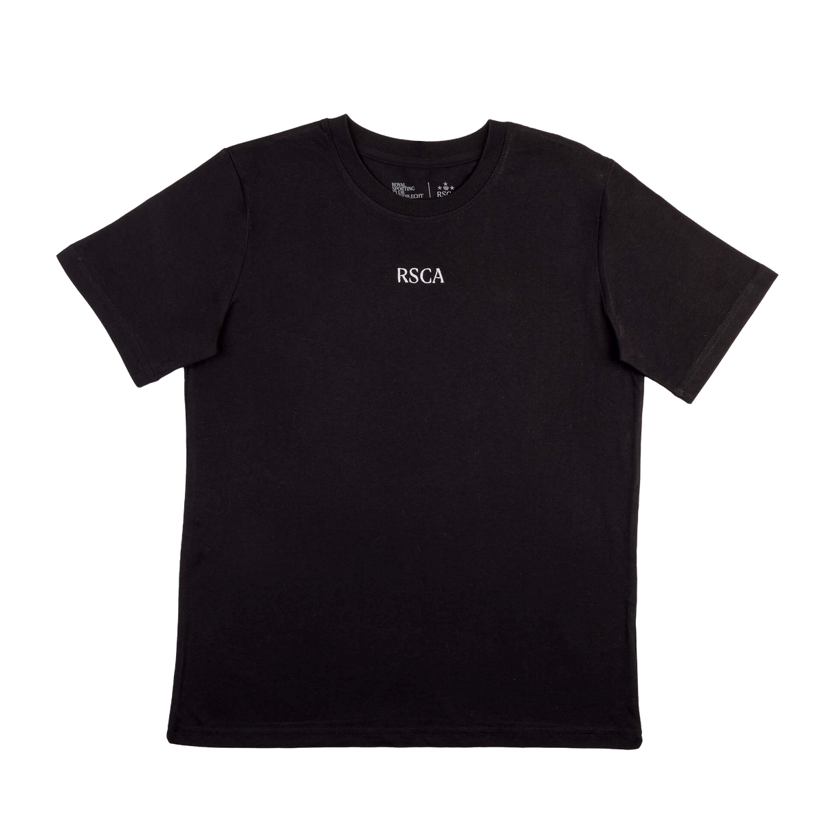 T-shirt XS zwart initials wit - RSCA