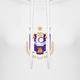 Hoodie wit basic logo XS - Anderlecht