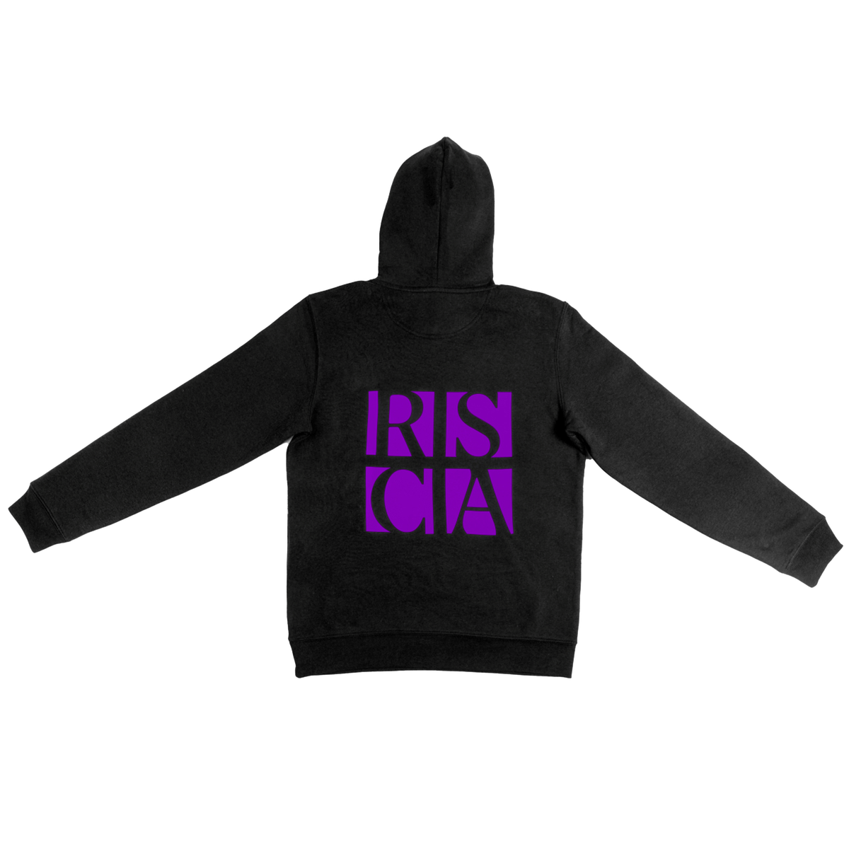 Hoodie L zwart RSCA rug vierkanten