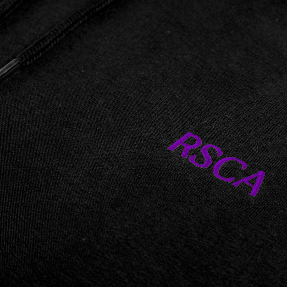 Hoodie L zwart RSCA rug vierkanten