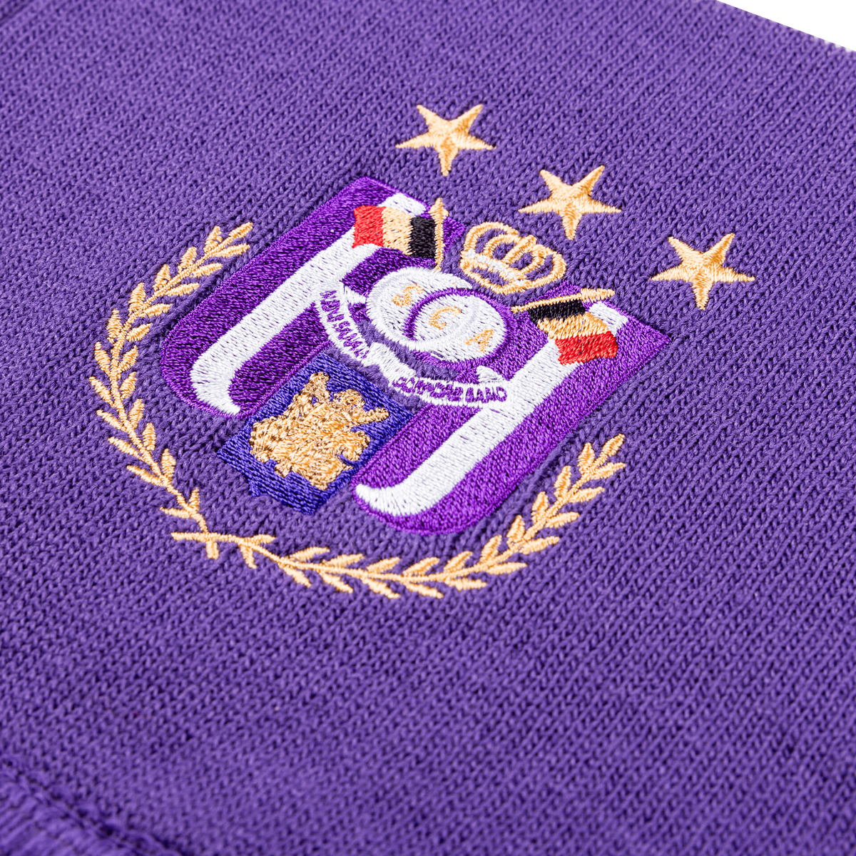 Block Scarf White/Purple RSCA