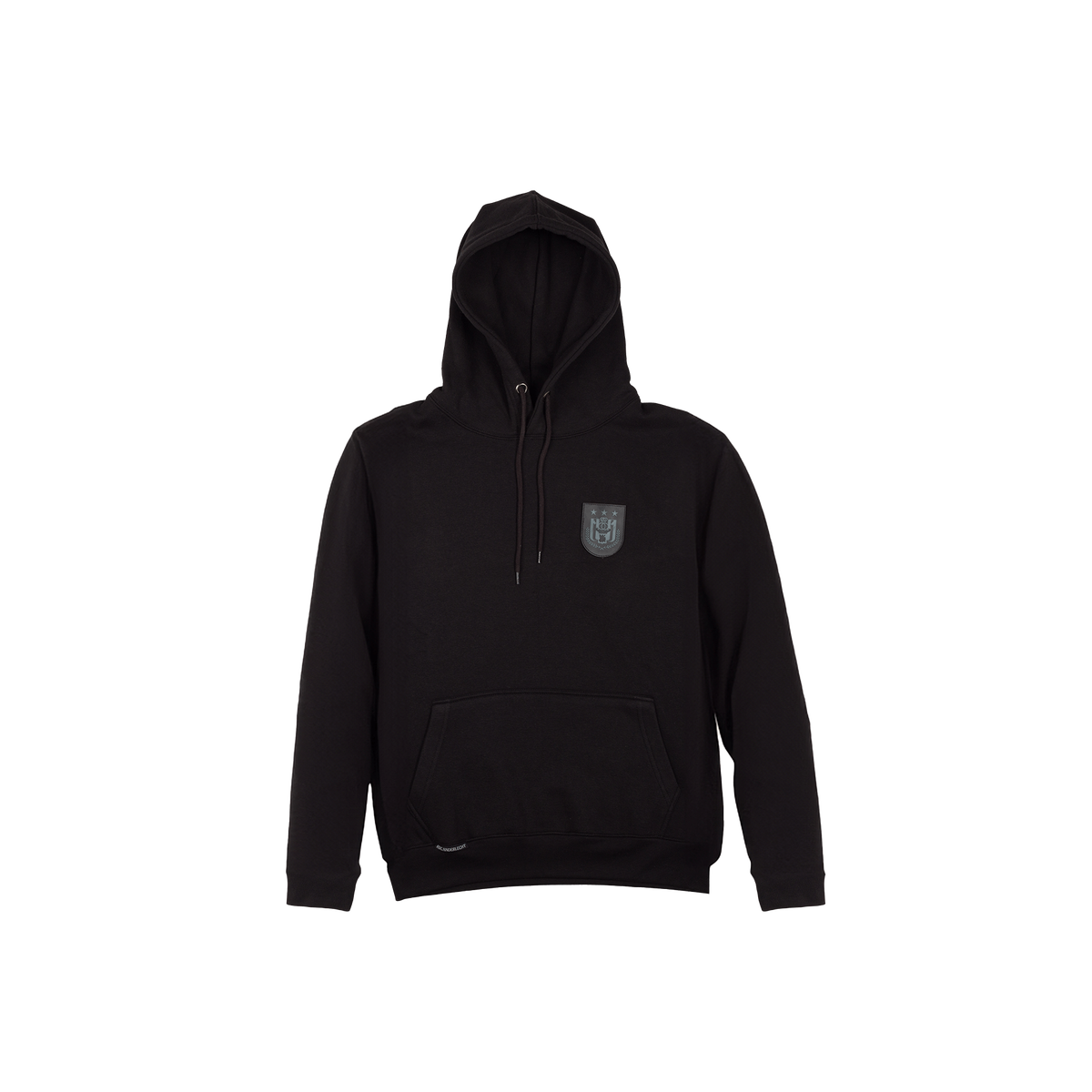 Hoodie XS zwart siliconen badge logo
