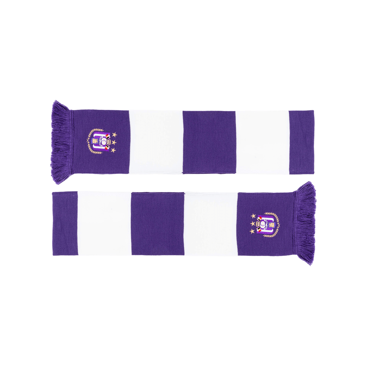 Block Scarf White/Purple RSCA