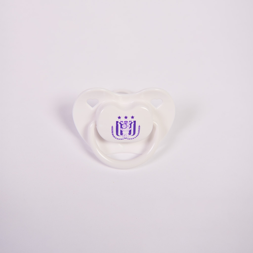 Pacifier Logo Purple/White