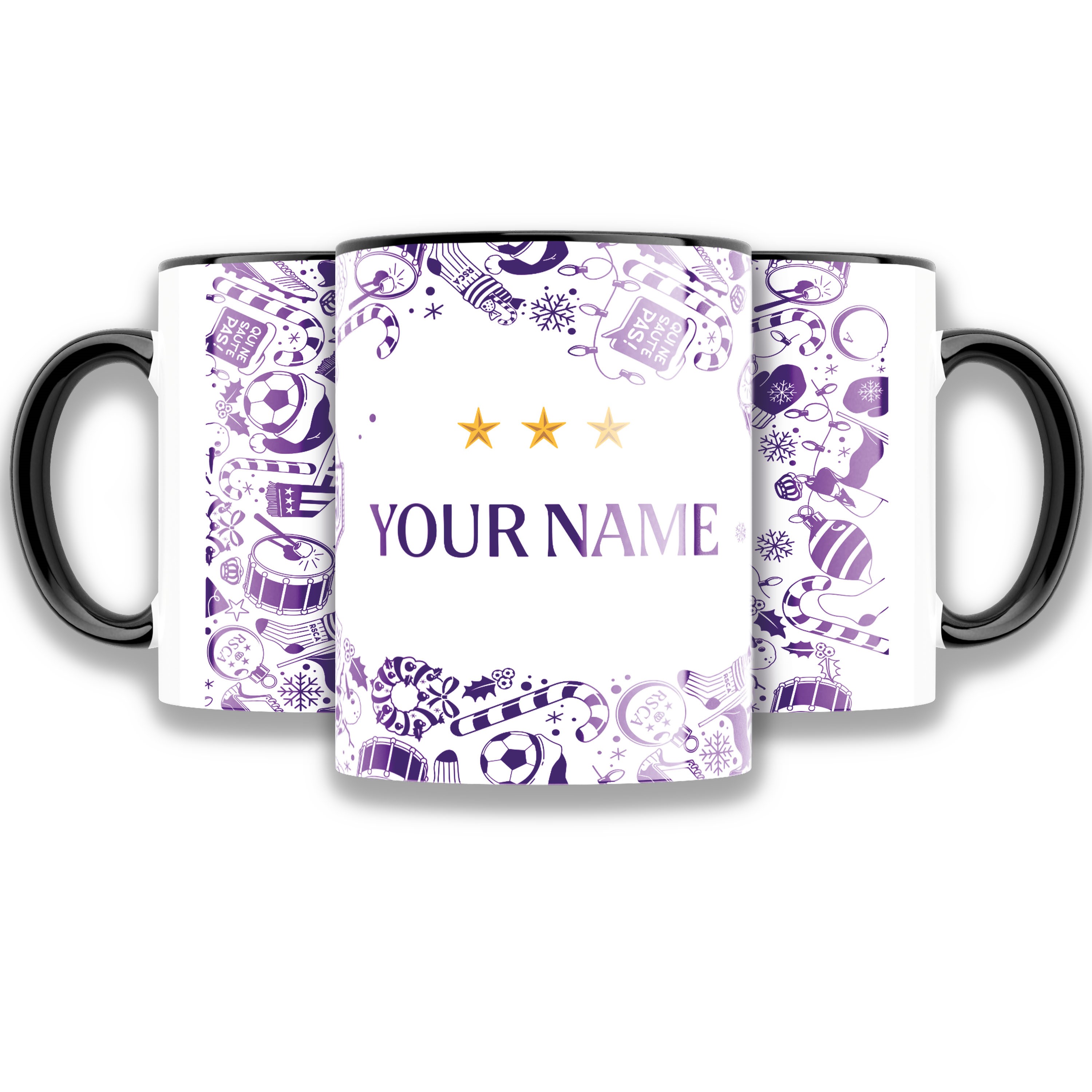 Personalised Mug Purple/White